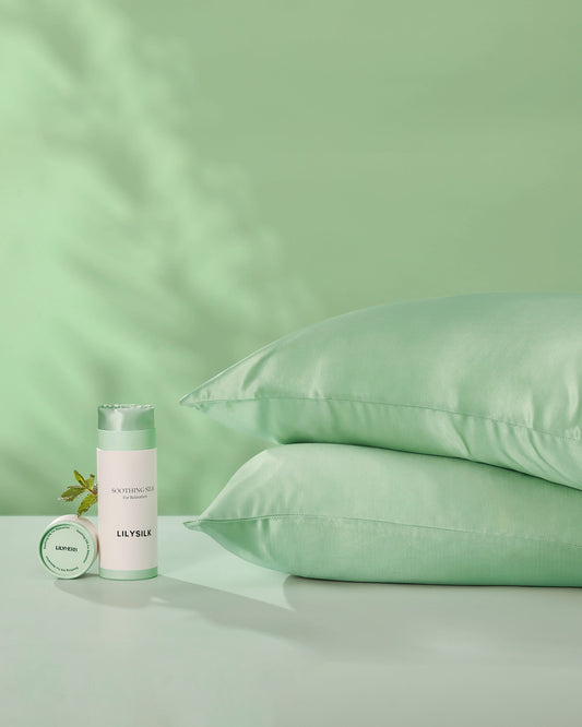 LILYHERB™ Antibacterial Mint Silk Pillowcase